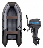 Лодка Таймень NX 4000 НДНД + мотор Сианово 9.9 